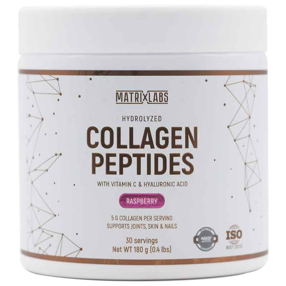 Matrix Labs Hydrolyzed Collagen  Peptides with Vit. C & Hyaluronic Acid (180 гр.) [M]