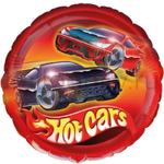 Фольгированная фигура, круг, Машины гоночные/FM,18"/46СМ