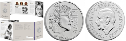 Великобритания 5 фунтов, 2025 Легенды музыки - Джон Леннон