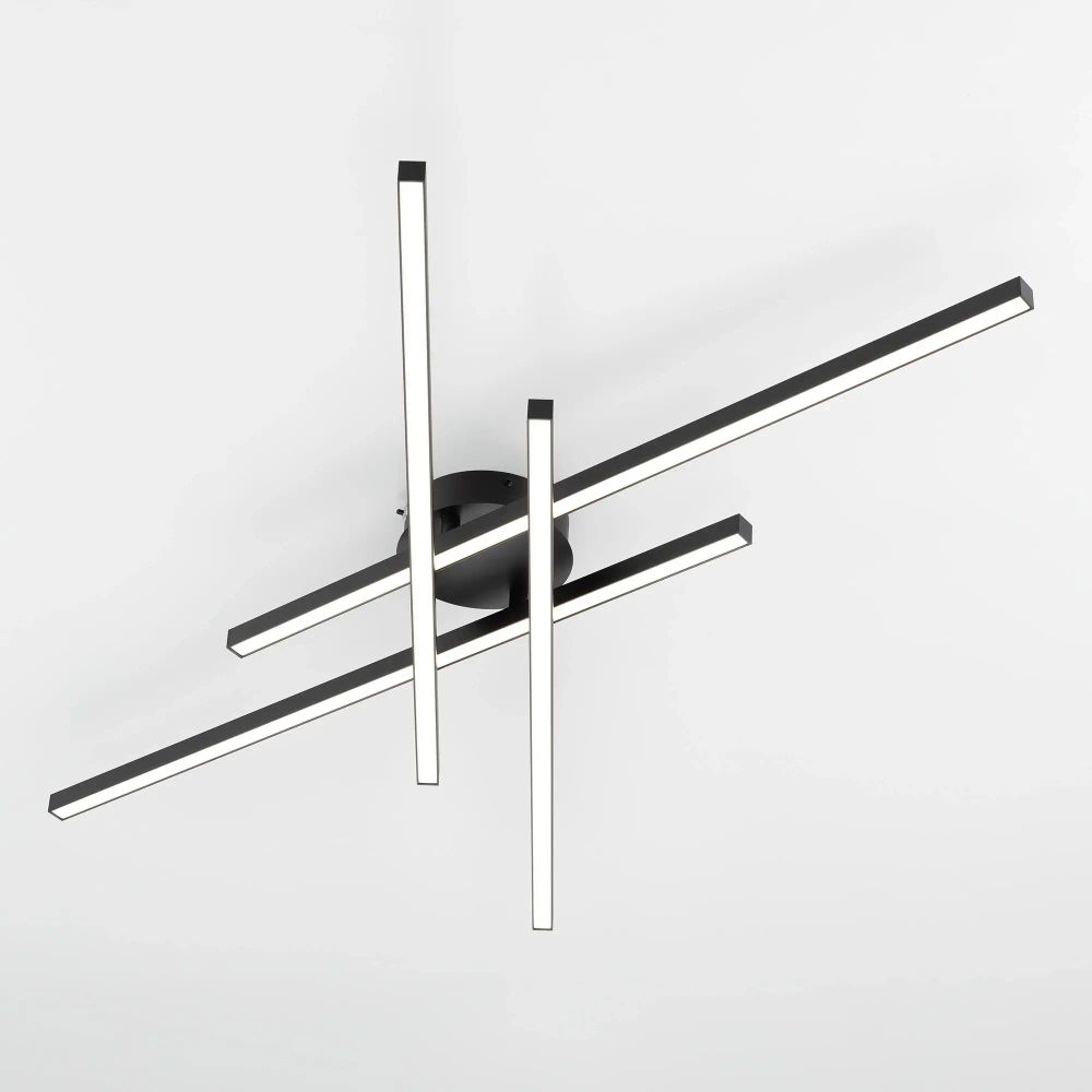 Citilux Стиг CL203141 LED Люстра потолочная с пультом Чёрная