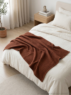 Плед "ERICA" 220х240, цвет Терракот темный