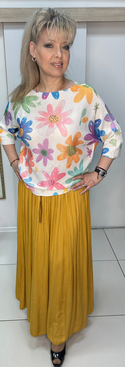 Итальянская сатиновая юбка