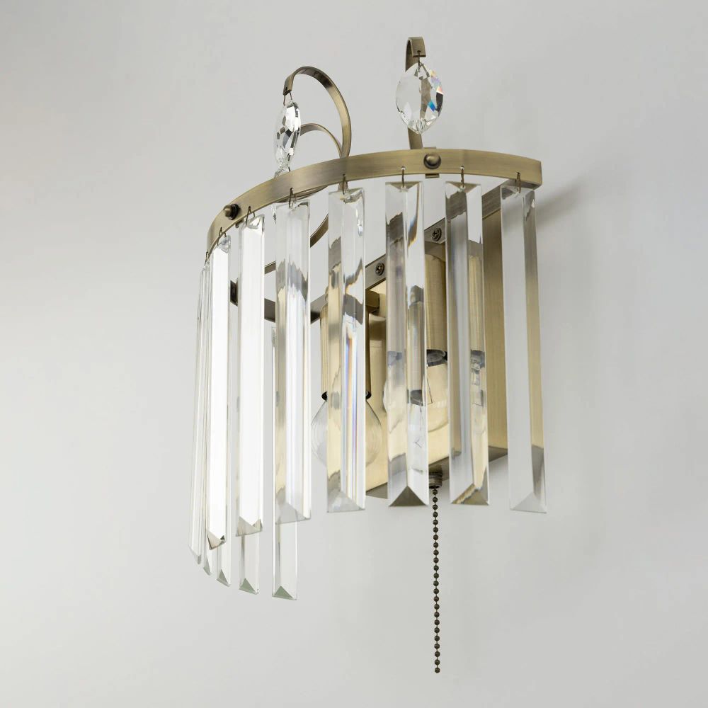 Citilux Инга CL335323 Бра хрустальное с выключателем Бронза