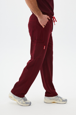 Брюки медицинские мужские Гекай, бордо