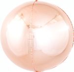 Шар (18''/46 см) Сфера 3D, Розовое Золото, 1 шт.
