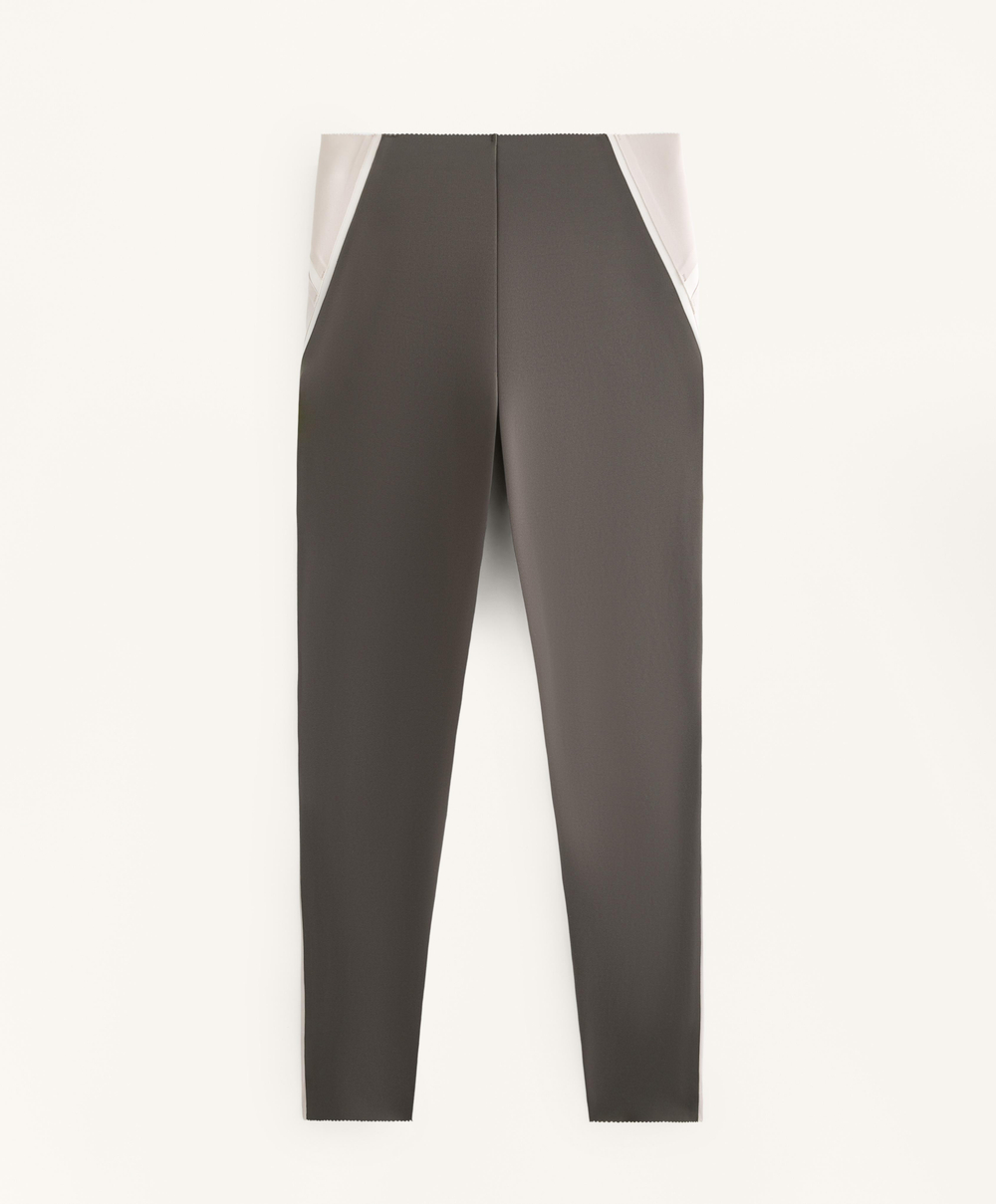 OYSHO Легинсы Compressive светоотражающие с высокой посадкой и длиной до щиколотки, угольный