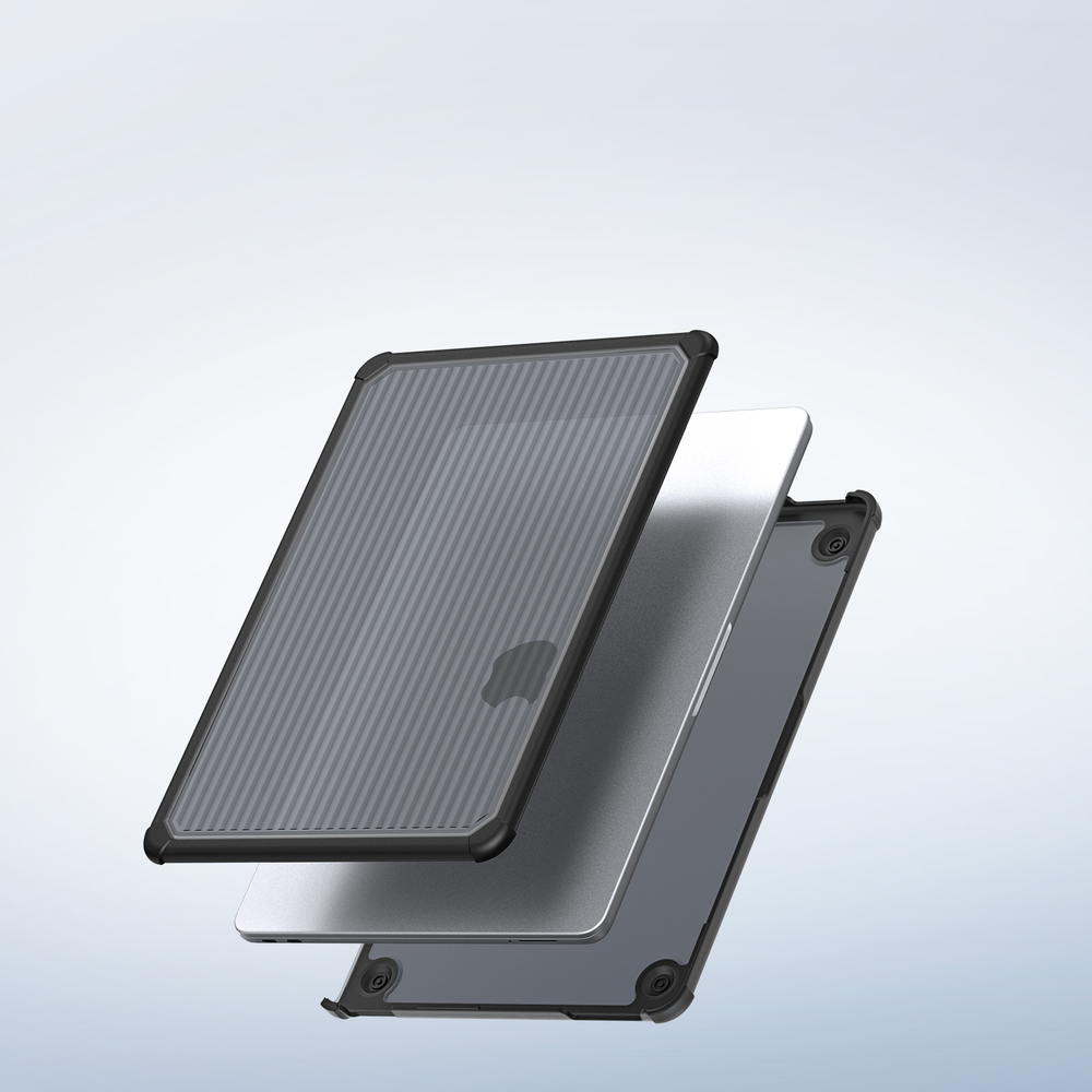 Чехол темного цвета для ноутбука MacBook Neo 13 (с 2026-) от Dux Ducis, серии LCGH Series Protective Case