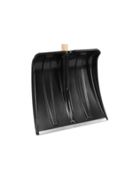 Лопата для уборки снега пластиковая, 380х350х1370 мм, деревянный черенок 61697