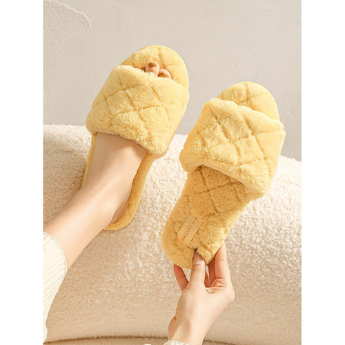 Тапочки из искусственного меха | желтый