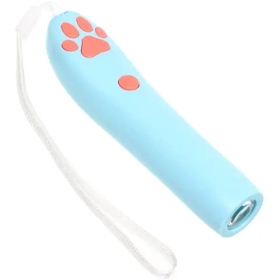 Лазерная указка для кошек «Лапка - Царапка», цвет голубой,1 режим, 16,2*2,6см (работает от 3 батареек AG13)