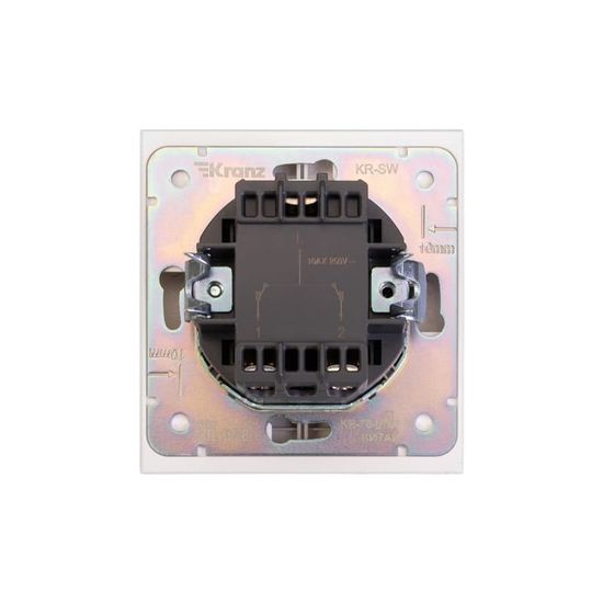 Выключатель STRONG 2 кл 10А с/у жемчуг KRANZ