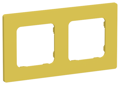 FLITE Рамка 2-местная РУ-2-К-ФлЖК желтый карри IEK