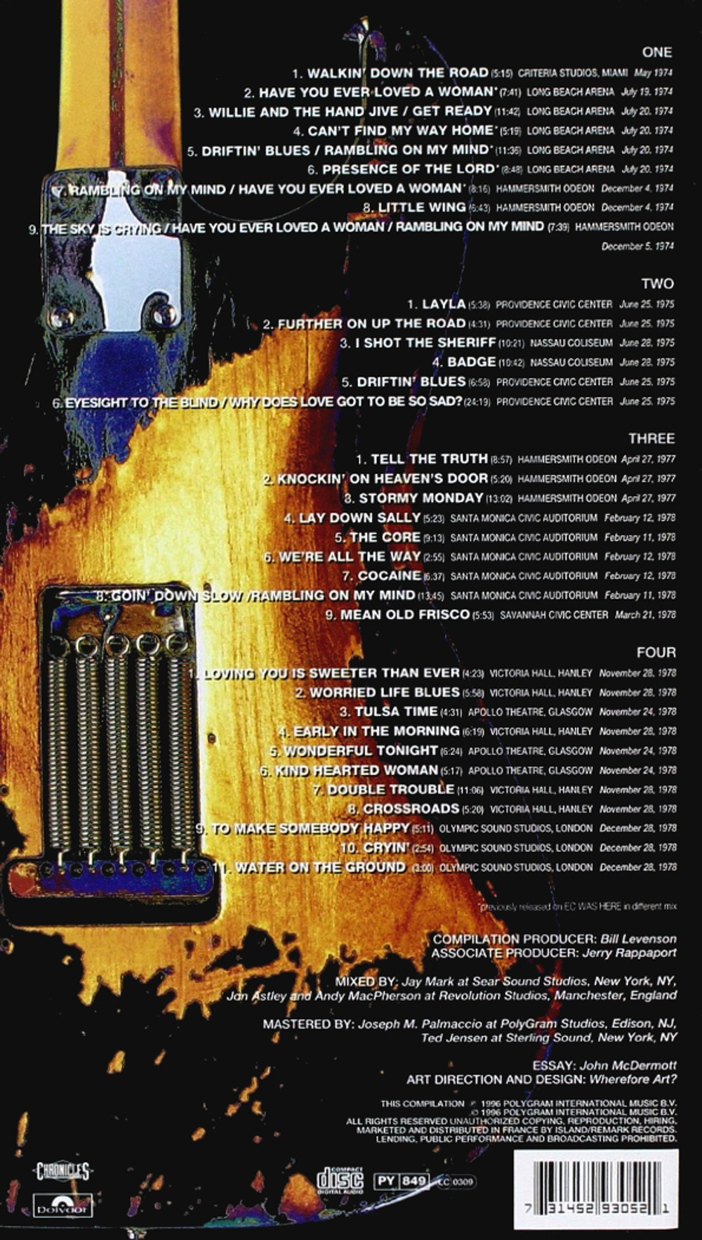 Сборник / Eric Clapton: Crossroads 2 (Live In The Seventies)(4CD)