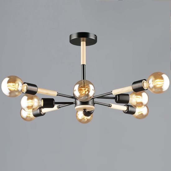 99960-0.3-08 BK+WOOD светильник потолочный