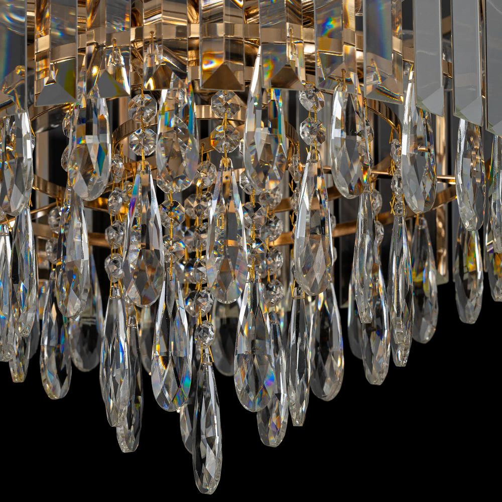 Citilux LEONNA CL320182 Люстра хрустальная Золото