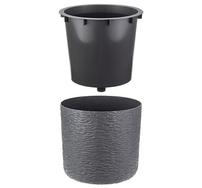 Кашпо СЛАНЕЦ D280 мм 9,5 л со вставкой