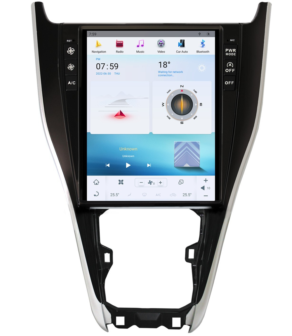 Магнитола для Toyota Harrier XU60 2013-2020 (поддержка JBL и 360, тест) - Carmedia ZF-1255-Q6 вертикальный экран 12.4" в стиле "Тесла" на Android 11, 8/128Гб, CarPlay, 4G SIM-слот