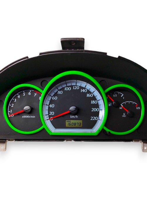 Кольца для панели Шевроле Лачетти (чёрно-зелёный)