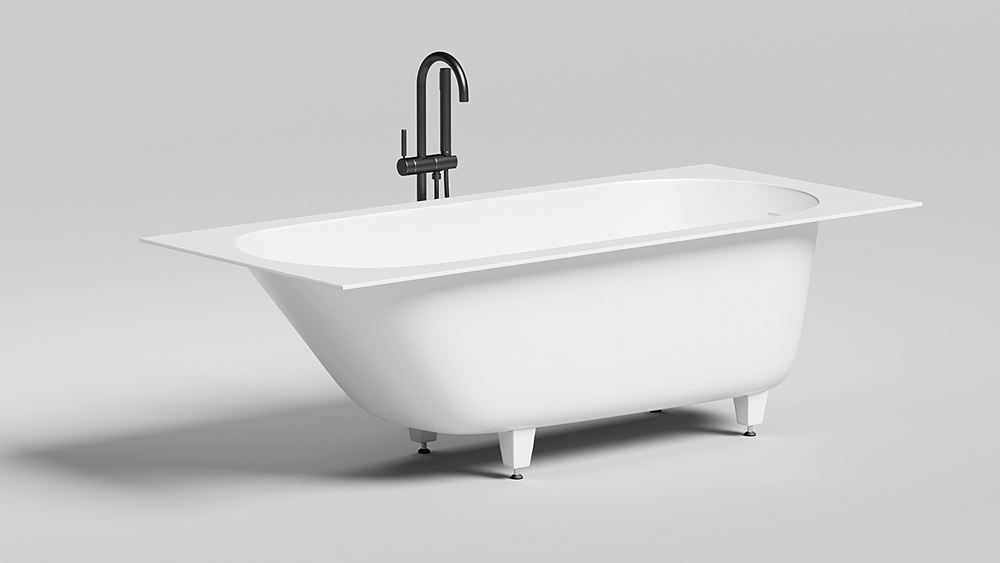 Ванна встраиваемая ORNELLA_KIT 180 глянцевая S-Sense