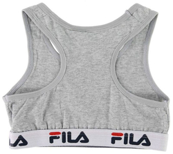 Топ для девочки теннисный Fila Girl Bra 1P - серый