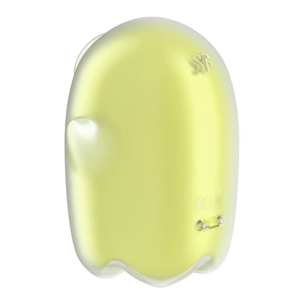 Светящийся вакуумный стимулятор Satisfyer Glowing Ghost, желтый