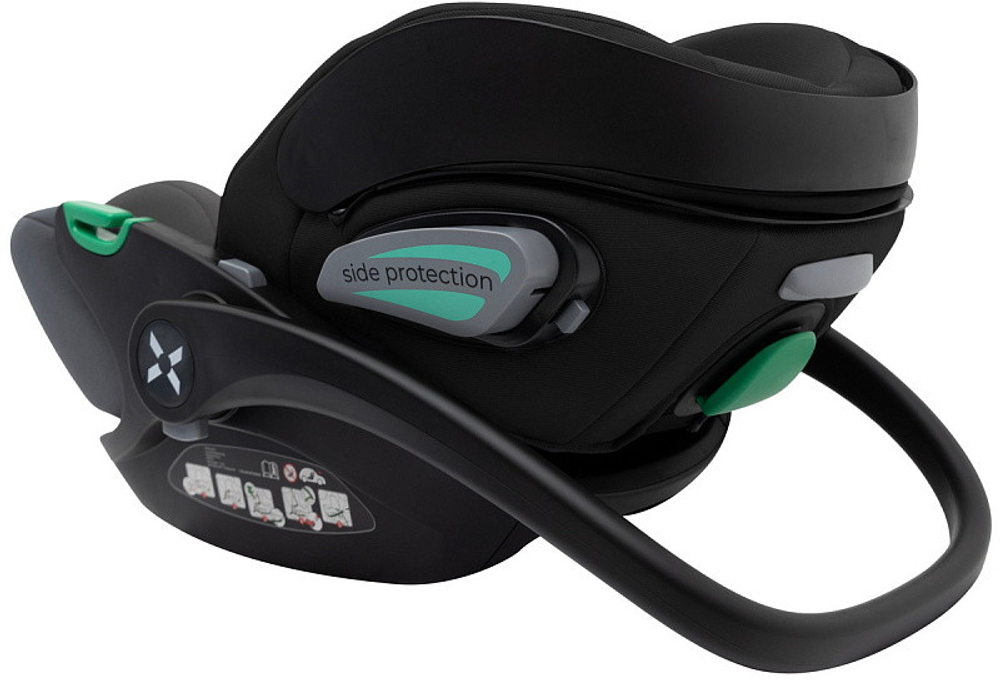 Коляска Agex Prima Pro 3 в 1 с автокреслом i-Safe S Black APP626 Black (Черный)