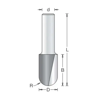 Фреза галтельная пазовая 12.7x32x73x12 R6.3 DIMAR 1060139
