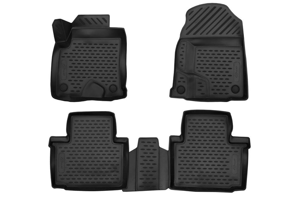 Коврики 3D в салон для HAVAL H2, 2014-2021, 4 шт. (Повышенная устойчивость, повышенная износостойкость) арт.FORMAT.3D9901210K
