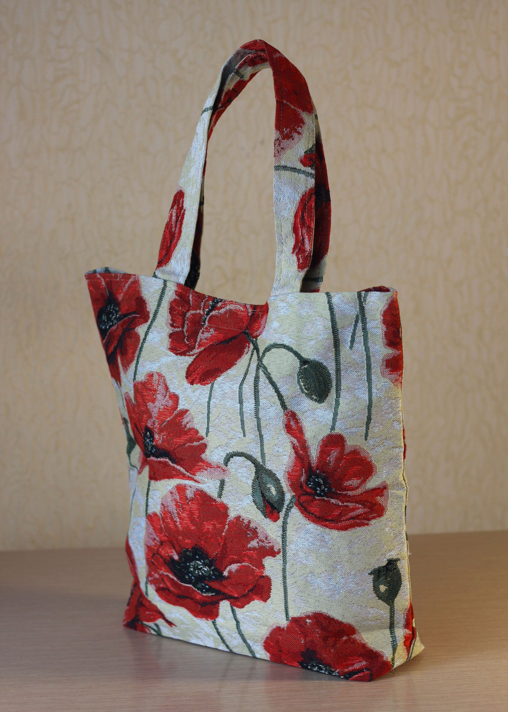 Гобеленовая сумка Маки (39х39х12)