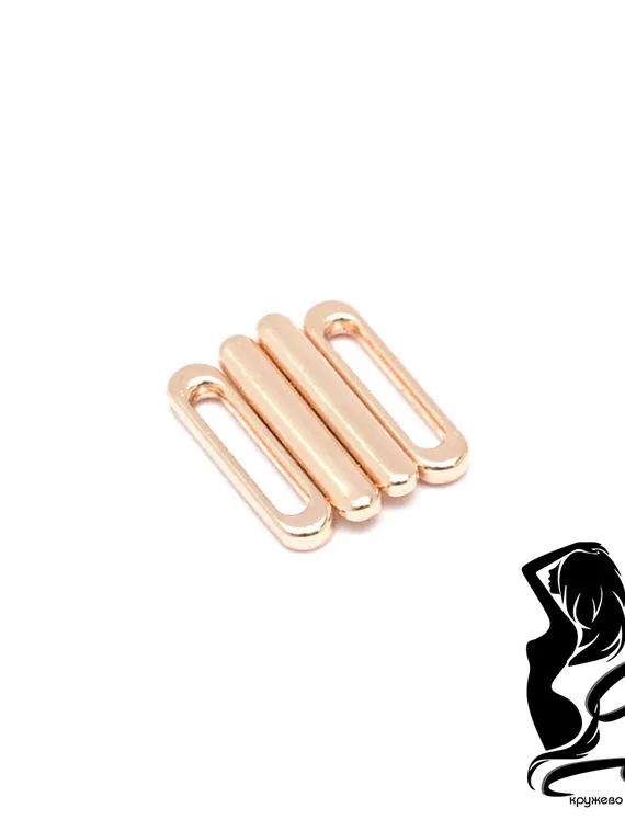 Застежка 10 мм, розовое  золото, Италия
