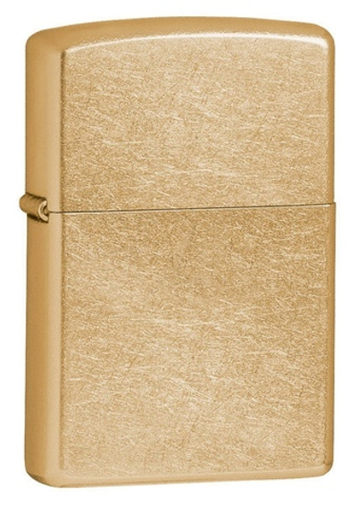 Зажигалка Zippo с покрытием Gold Dust, латунь/сталь, золотистая, матовая, 36x12x56 мм