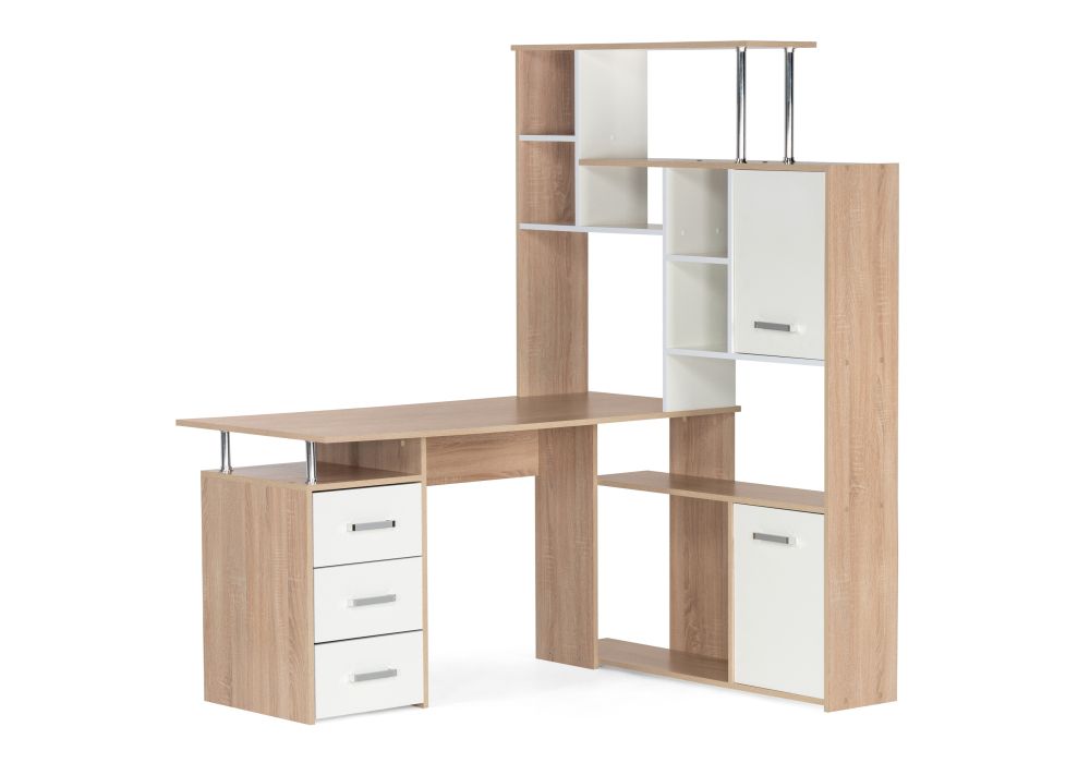 Компьютерный стол КС15 правый 142,7х130х175,2 дуб сонома