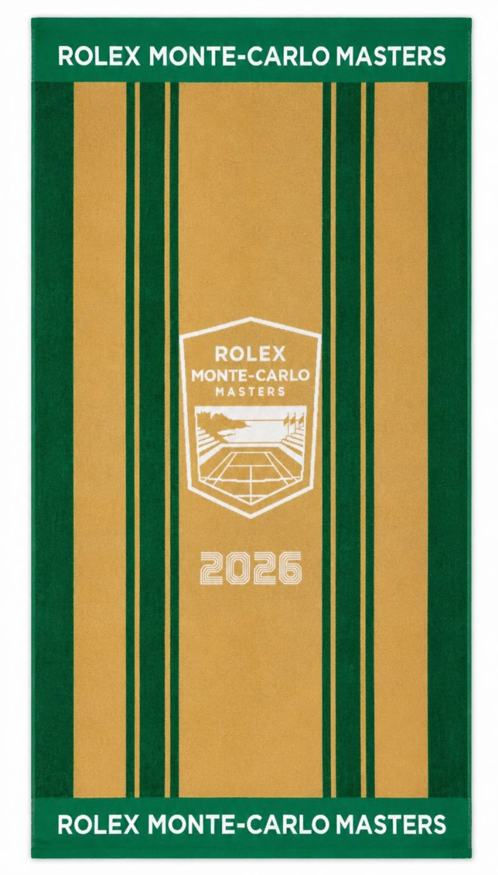 Теннисное полотенце Monte-Carlo Rolex Masters Jacquard Towel - green/gold