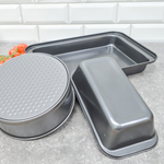 Набор форм для выпечки, 3шт в наборе (37*25*5см, 20*6,5см, 25*13*6см) 750г