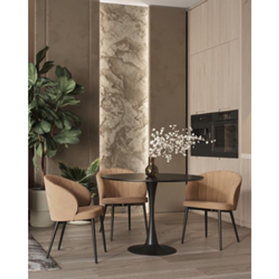 Стул Lastura велюр капучино