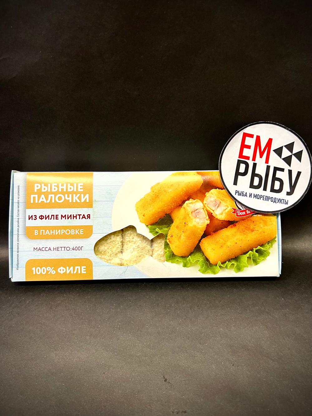 Палочки из филе минтая в панировке с/м, уп. 400 гр