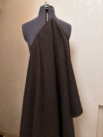 Костюмно-плательный смесовый твид букле (Piacenza, 55%шерсть/11%полиамид/34%вискоза, Темный мускат с золотой пылью/крупная елочка, 152, 336 гр/м2)