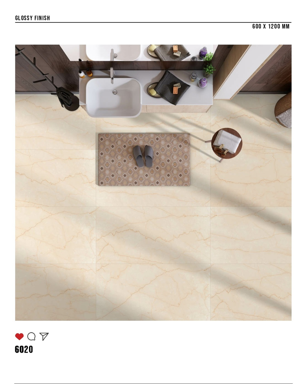 Керамогранит glossy №1 60х120, 6020