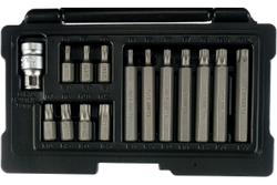 Набор бит TORX, хвостовик-шестигранник, 10 мм, CrV, 15 предм.// Stels