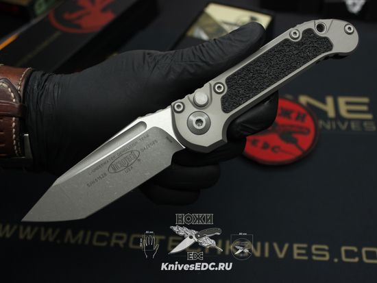 Нож Microtech LUDT T/E Gen III 1136-10APNC Natural Clear Apocalyptic Standard - рукоять алюминий, клинок М390МК