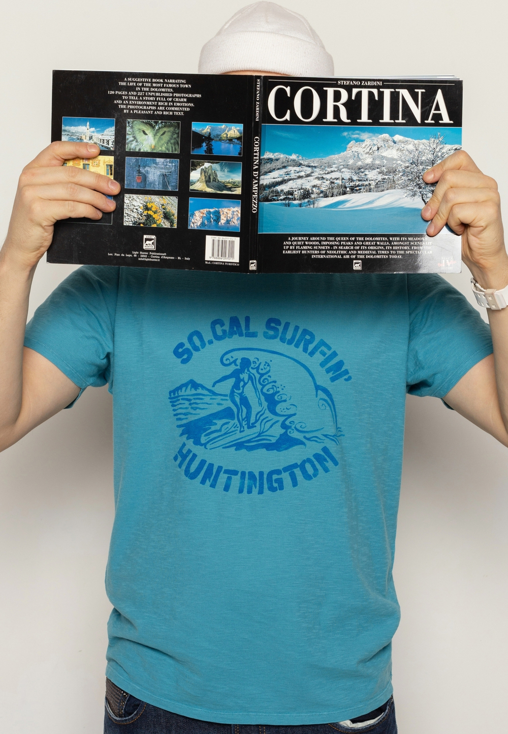 Футболка Bowery NYC "So.Cal Surfin' Huntington" Slub Pagoda Blue