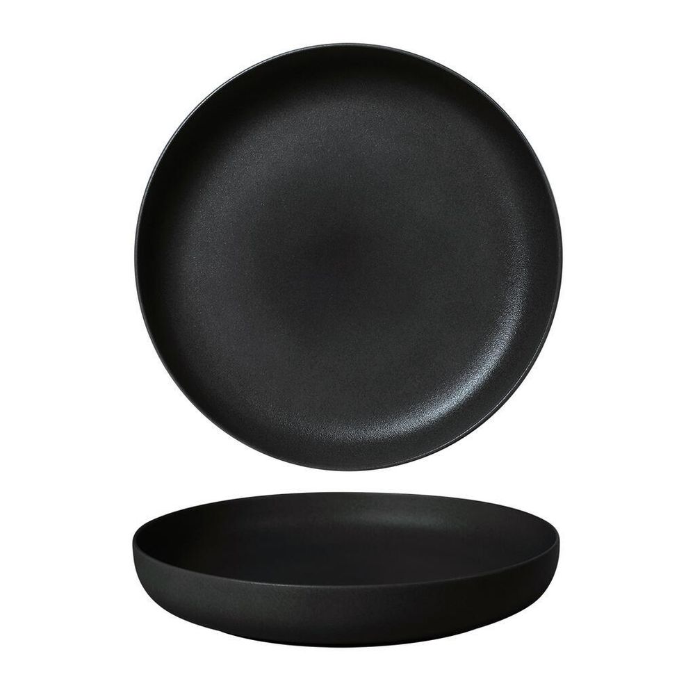 Тарелка с бортом d 21,5 см h3,5 см Black Sand Fine Plus Noble [4]