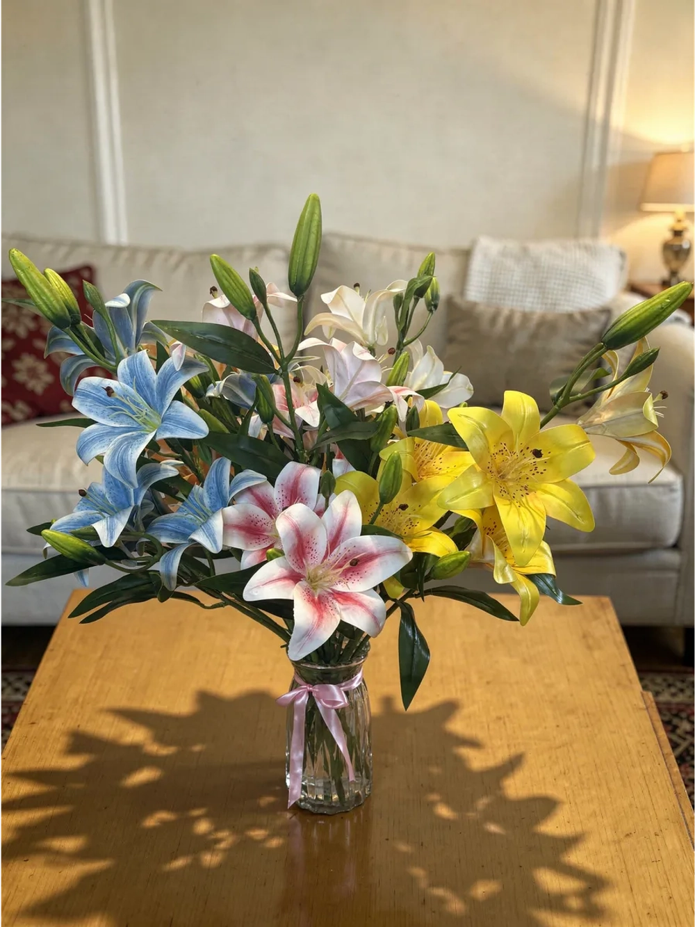 Букет искусственных лилий