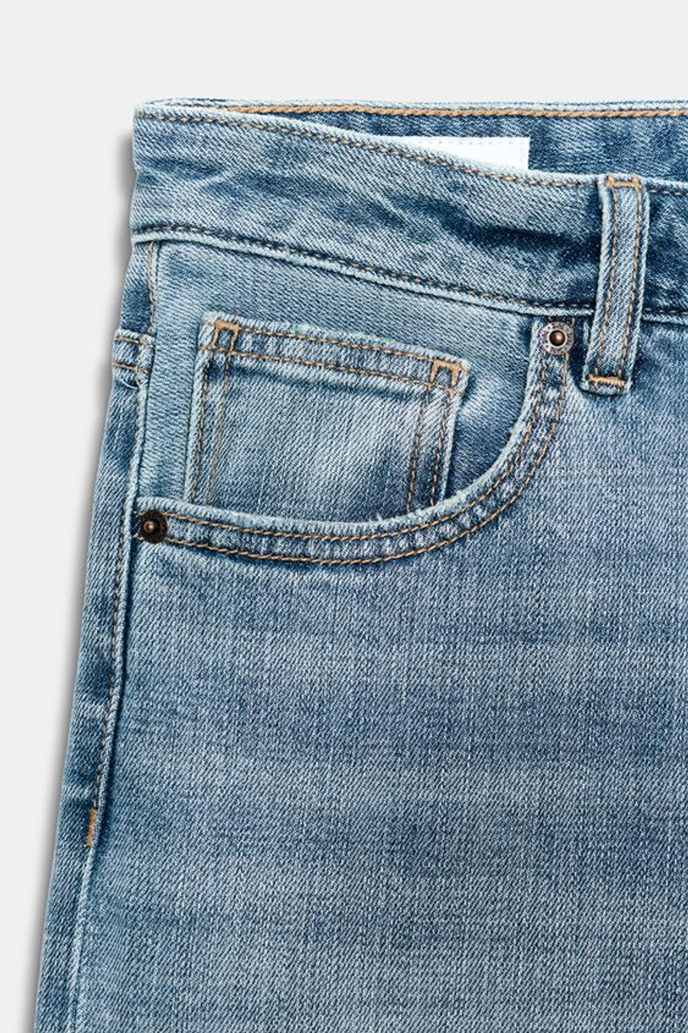 ZARA ДЖИНСЫ TRF LOOSE С НИЗКОЙ ПОСАДКОЙ И ОТВОРОТАМИ, СИНИЙ