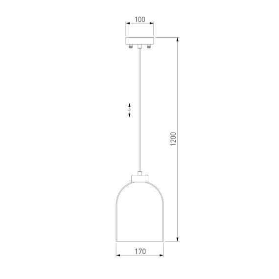 Подвесной светильник Eurosvet Tandem 50119/1 латунь