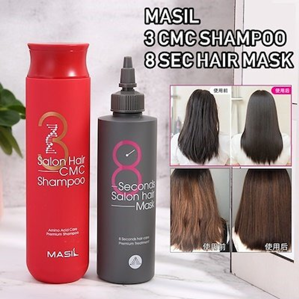 Masil Восстанавливающий профессиональный шампунь с керамидами 3 Salon Hair CMC S