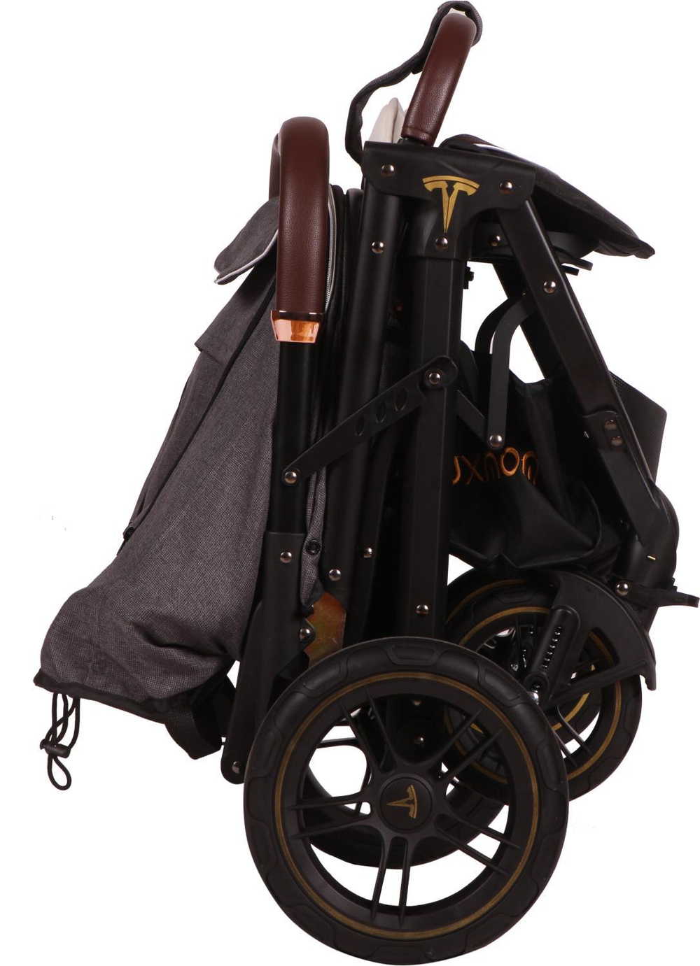 Прогулочная коляска luxmom 609 Чёрный текстиль