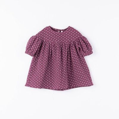 Loose dress 3-18 months - Polka-Dotted