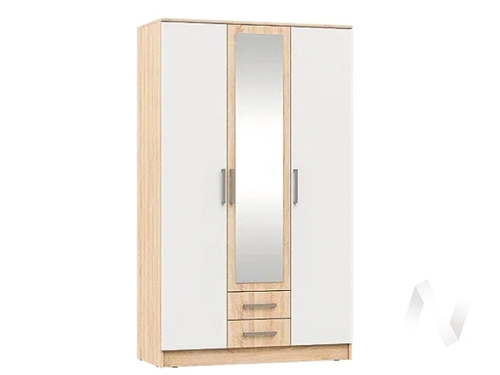 Шкаф для одежды 3-дверный Спальня Мартина (сонома/белый)