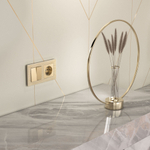 Выключатель двухклавишный (шампань)